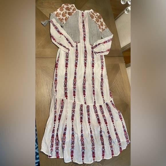 Sundance Laisella Embroidered Maxi Kaftan Dress long sleeve - Picture 13 of 15